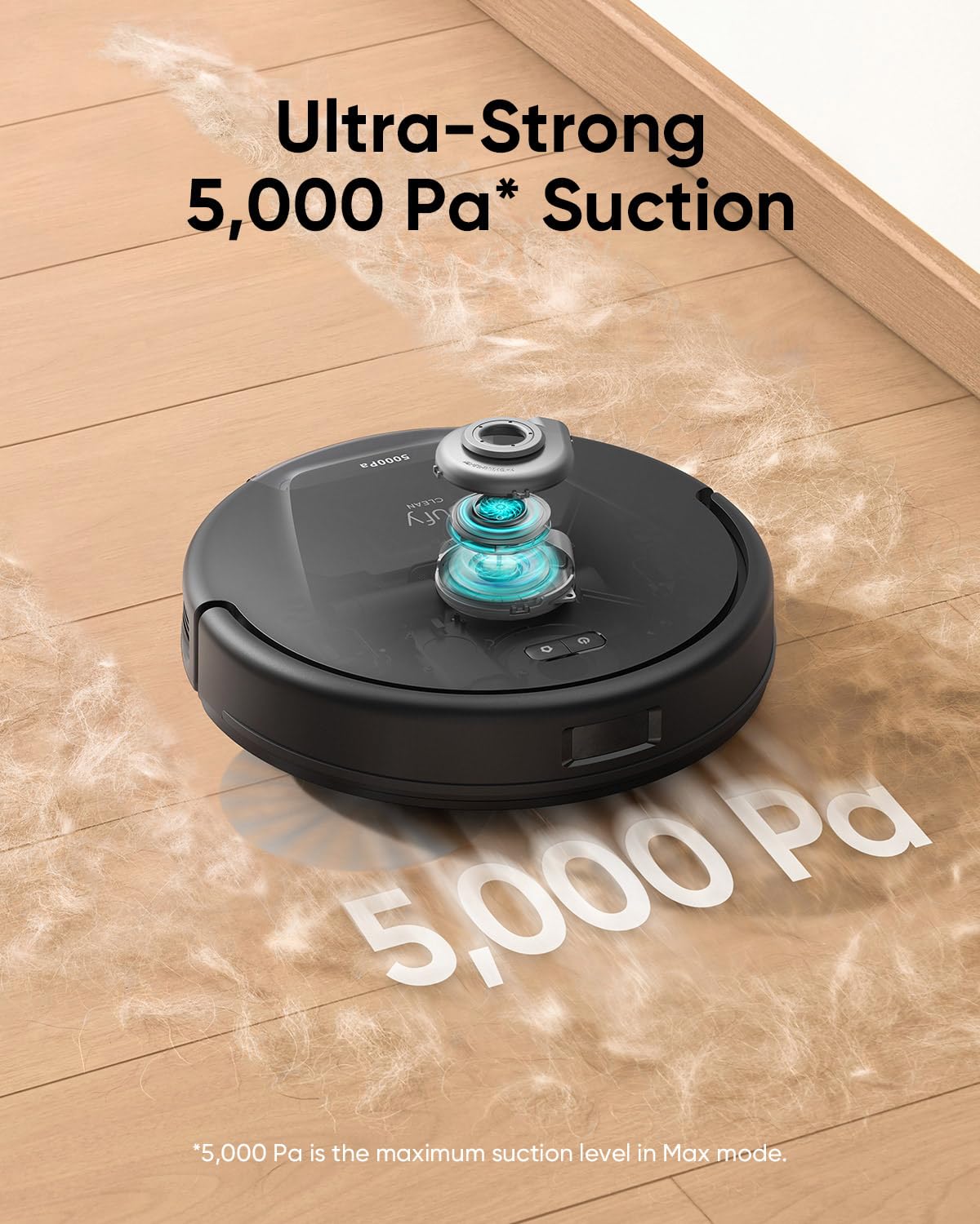 eufy Renewed L60 Robot Vacuum with Self Empty Station, Hair Detangling Technology, Up to 60 Days Hands Free Cleaning, 5,000 Pa Suction, Remove Hair, Dust
