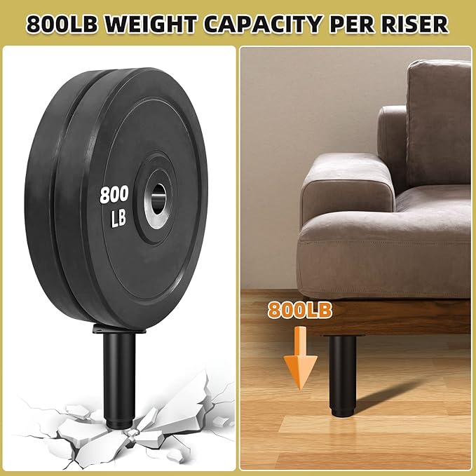 7"-12" Metal Adjustable Legs, Adjustable Height Replacement Legs