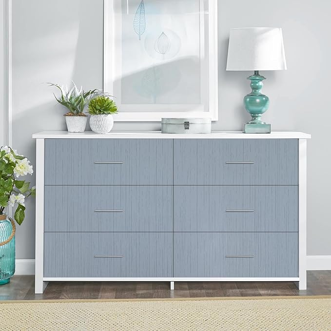 Grasscloth Peel and Stick Wallpaper Grey Blue 15.74" X 118.11" Fabric Textured