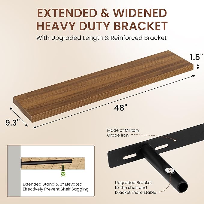 Dreamland 48 Inches Floating Shelves