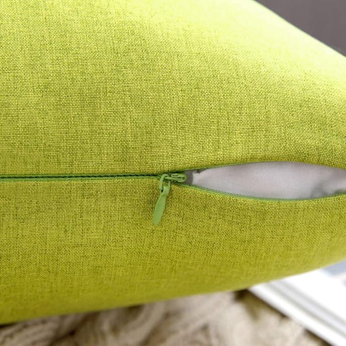 MIULEE Pack of 2 Decorative Outdoor Solid Waterproof Throw Pillow Covers Spring