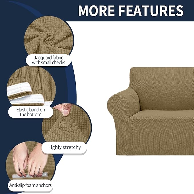Cupuamon 2026 New Stretch Oversized Sofa Slipcovers Couch Sofa Cover