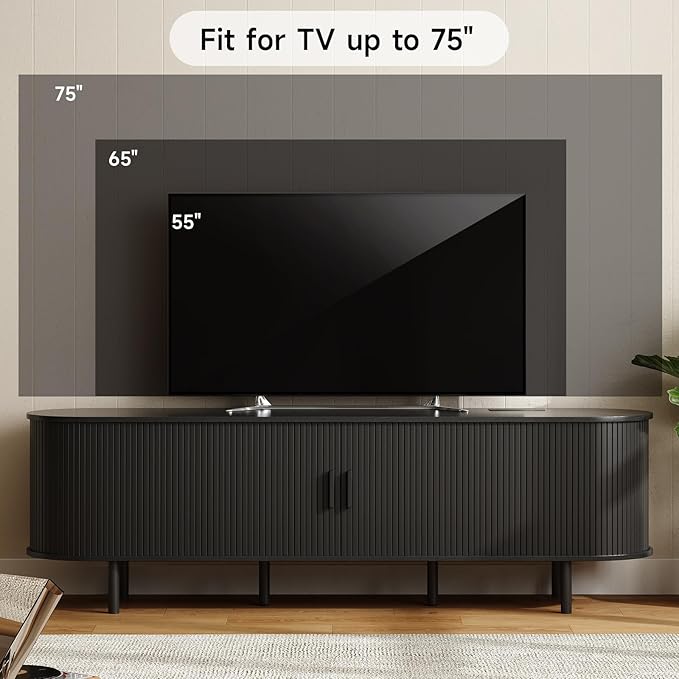 ONBRILL 70.8" TV Stand with Power Outlet