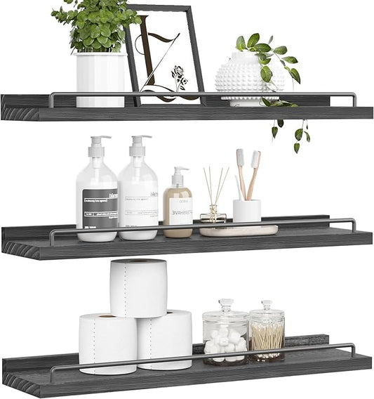 RYOFOBETTO 22 inches Long Floating Shelves, Bathroom Decor Shelves Over Toilet