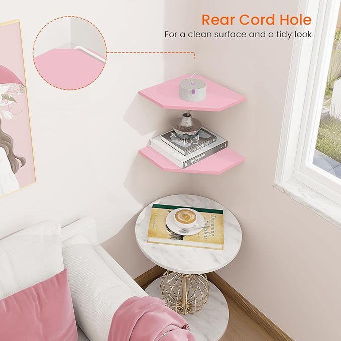 Homode Corner Floating Shelves, Corner Wall Shelf