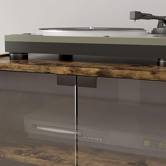 HOMCOM Media Cabinet, 4-Tier Stereo Cabinet