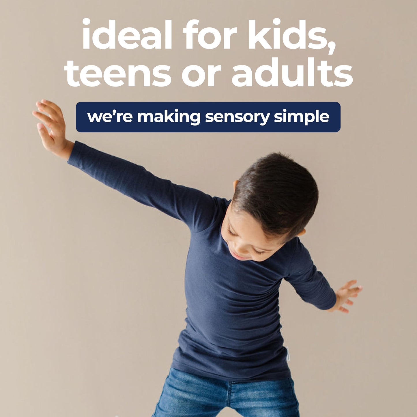 Sensory Basics Compression Tee - Gentle & Calming Compression Shirt for Kids & Teens - Stretchy Sensory Shirt - Organic Cotton & Spandex - Short Sleeve Compression Shirt for Boys & Girls - X-Small
