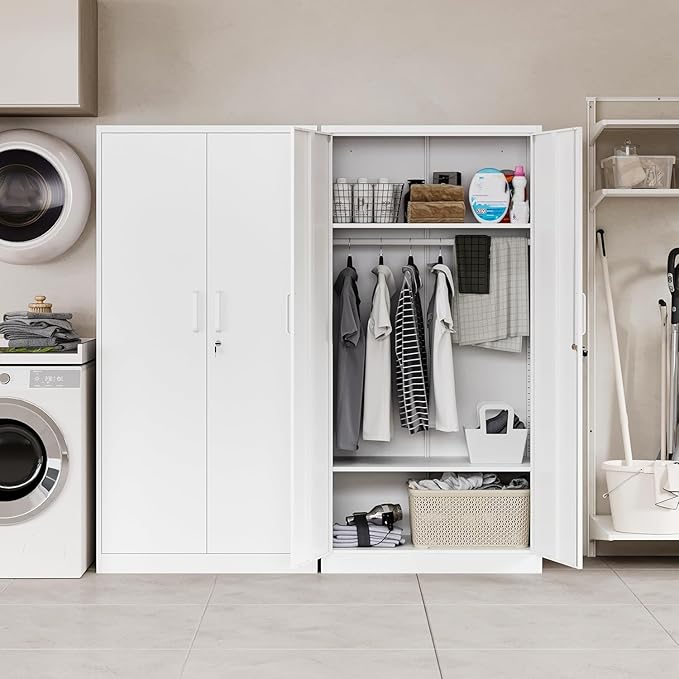 Letaya Metal Wardrobe Cabinets