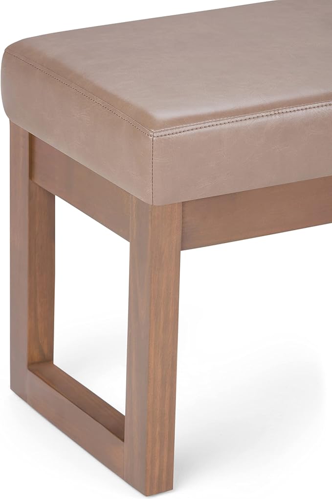 SIMPLIHOME Milltown Small Ottoman Bench