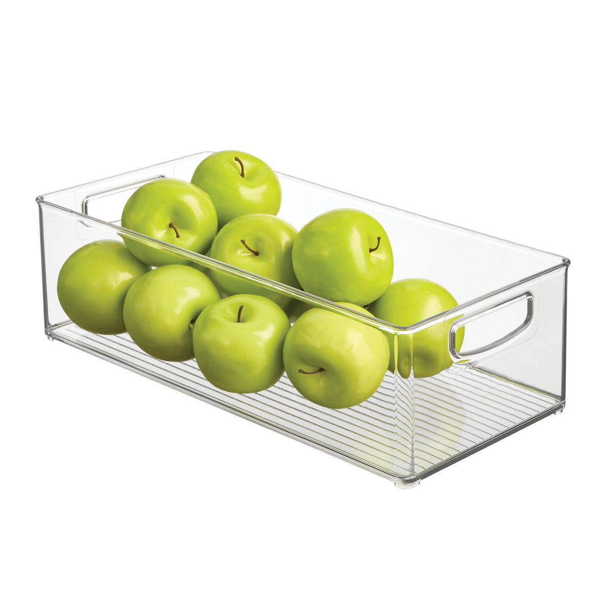 iDesign Stackable Storage Bin - Organizer Bin for Kitchen and Pantry, Clear, Made in USA