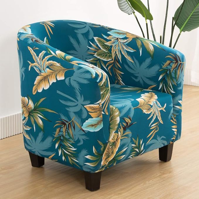 SearchI Club Chair Slipcover Stretch Barrel Chair Covers Printed Tub Chair
