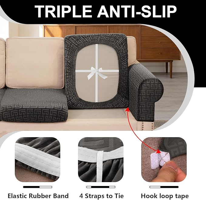 UNBBRRL Stretch Couch Seat Cushion Cover