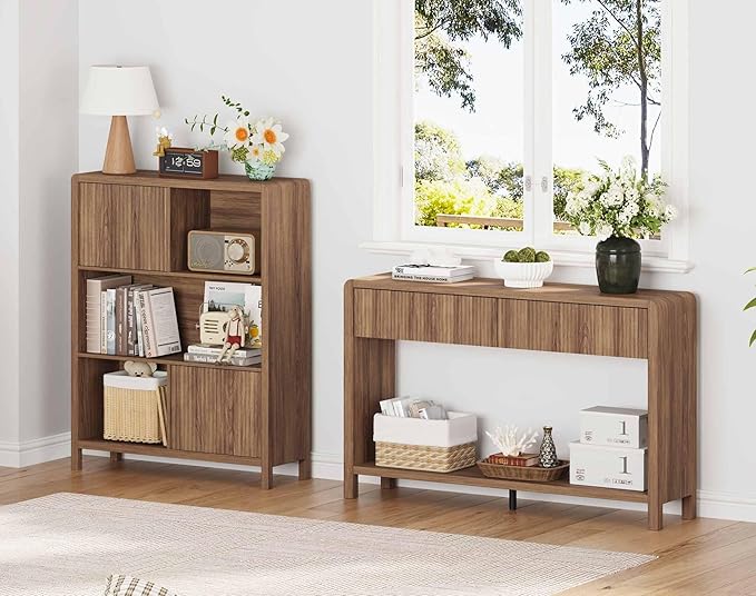 FATORRI Console Sofa Table for Entryway, Wood Foyer Tables for Living Room