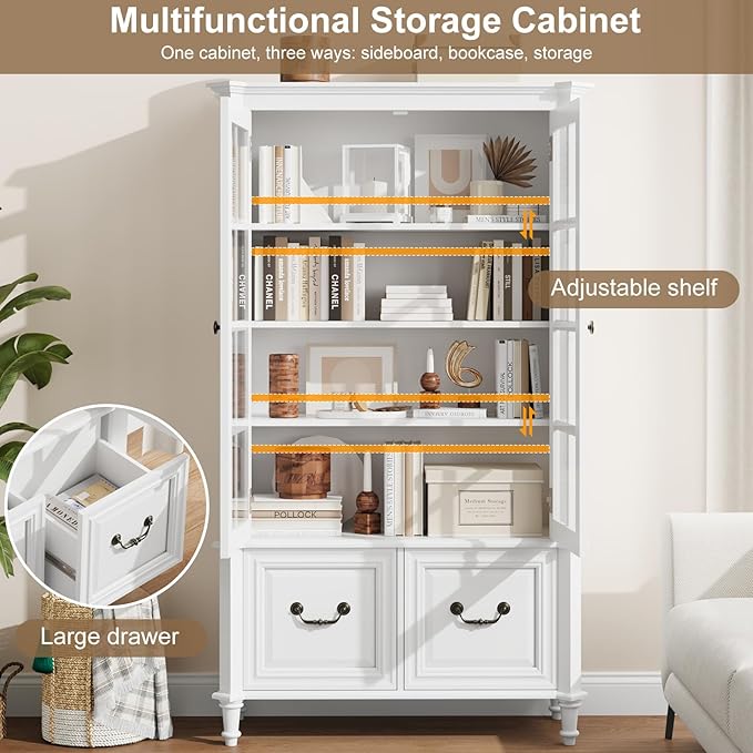 QUW 63" Tall Display Cabinet