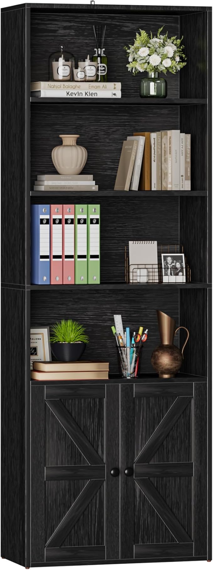 Furniwell Industrial Bookshelf and Bookcases
