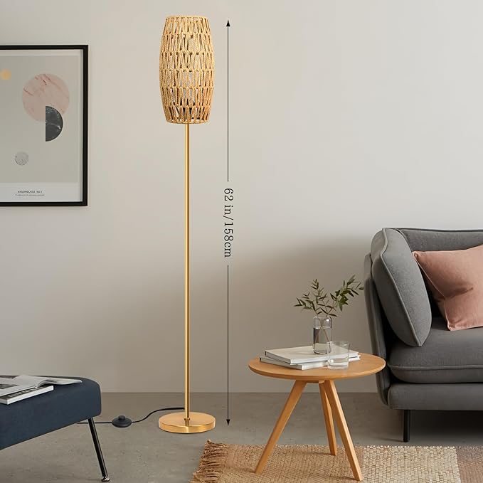 Ruiever Floor Lamp for Living Room, Farmhouse Floor lamp, Modern Standing lamp