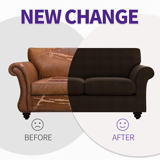 ZNSAYOTX 2 Piece Chair Covers for Living Room