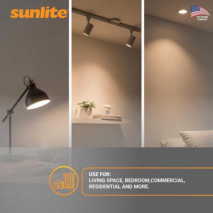 Sunlite LED R14 Mini Flood Light Bulbs, 4 Watts, 250 Lumens, Medium Base