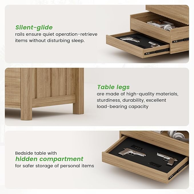 WOOVIVS End Table Set of 2