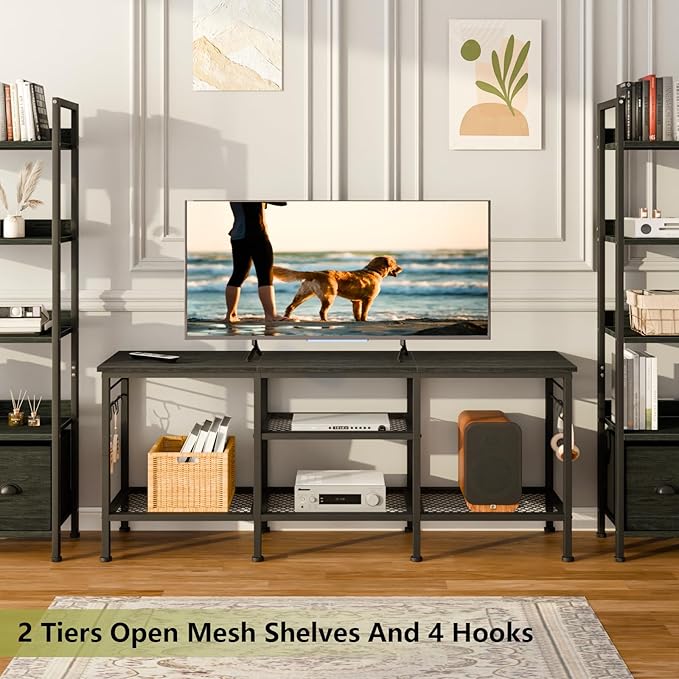Furologee TV Stand for TVs up to 55 Inch, Entertainment Center
