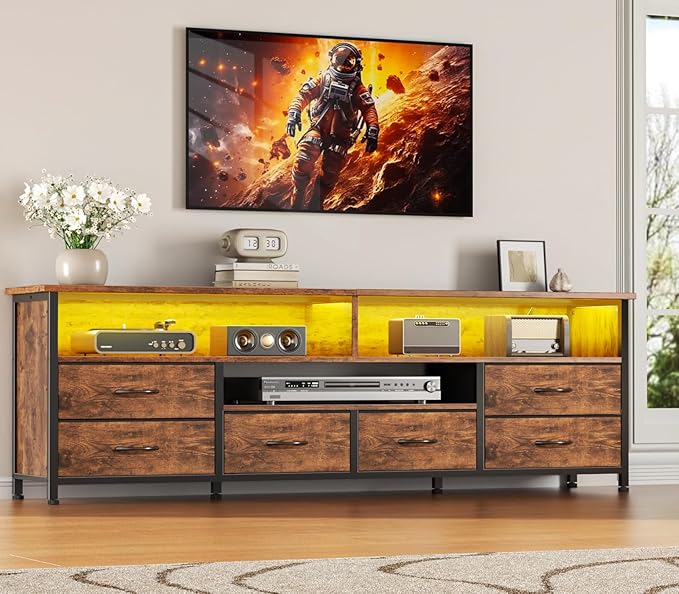 Furologee 63 Inch Entertainment Center, TV Stand