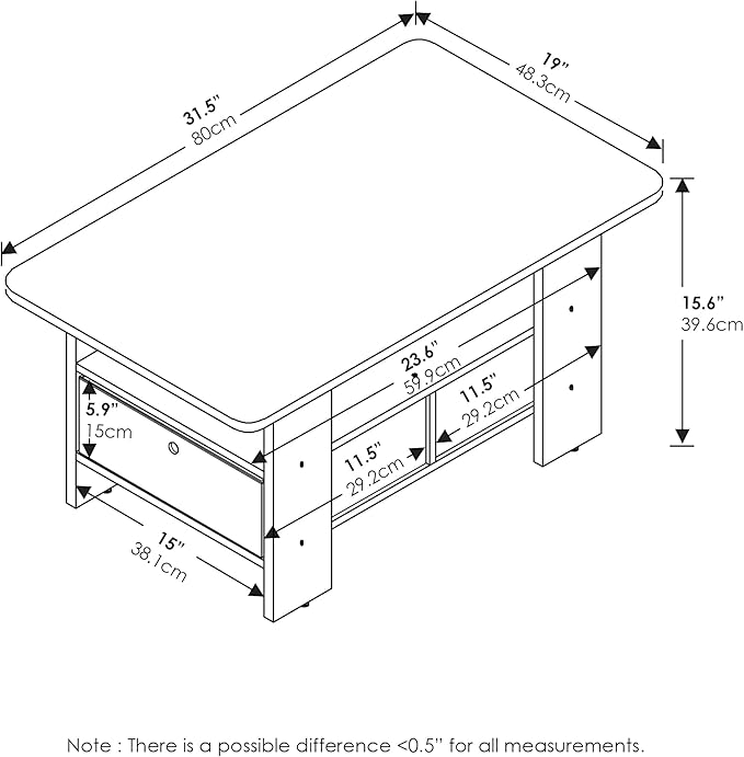 Furinno Andrey Coffee Table