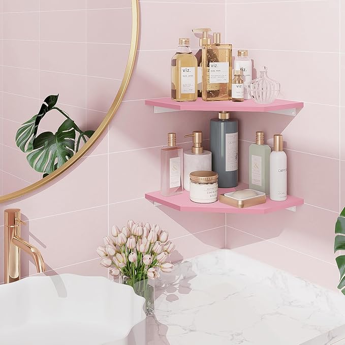 Homode Corner Floating Shelves, Corner Wall Shelf