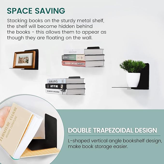 STORAGE MANIAC Floating Book Shelves