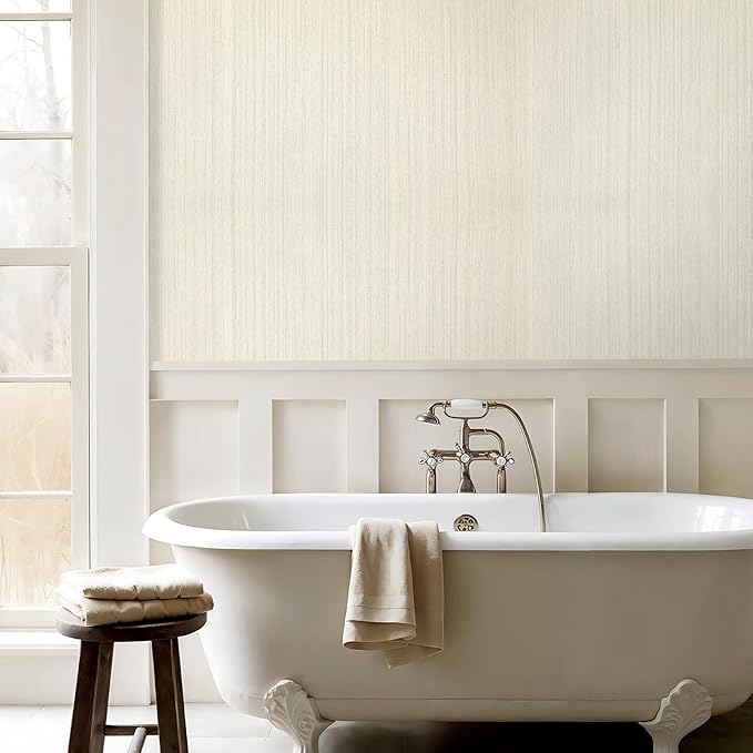 Grasscloth Wallpaper Peel and Stick Texture Contact Paper 15.7"x196.8" Vintage