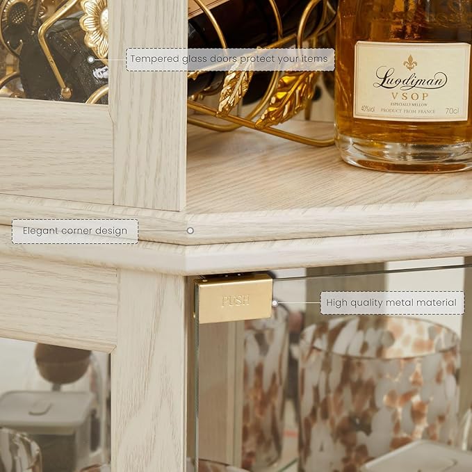 Anwick Corner Display Curio Cabinets