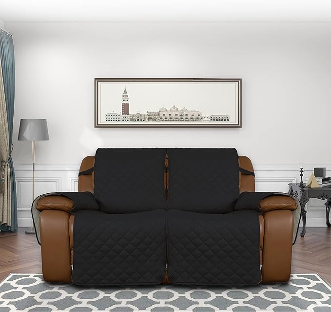 Easy-Going Oversized Loveseat Recliner Cover, Reversible Couch Cover