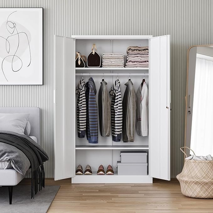 Letaya Metal Wardrobe Cabinets
