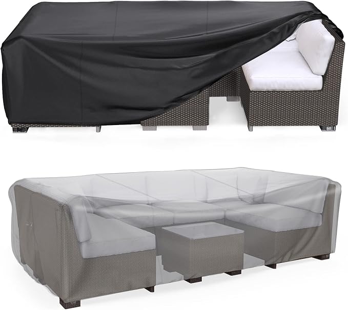 Patio Furniture Set Cover Waterproof, Mrrihand Outdoor Sectional Sofa Set Cover