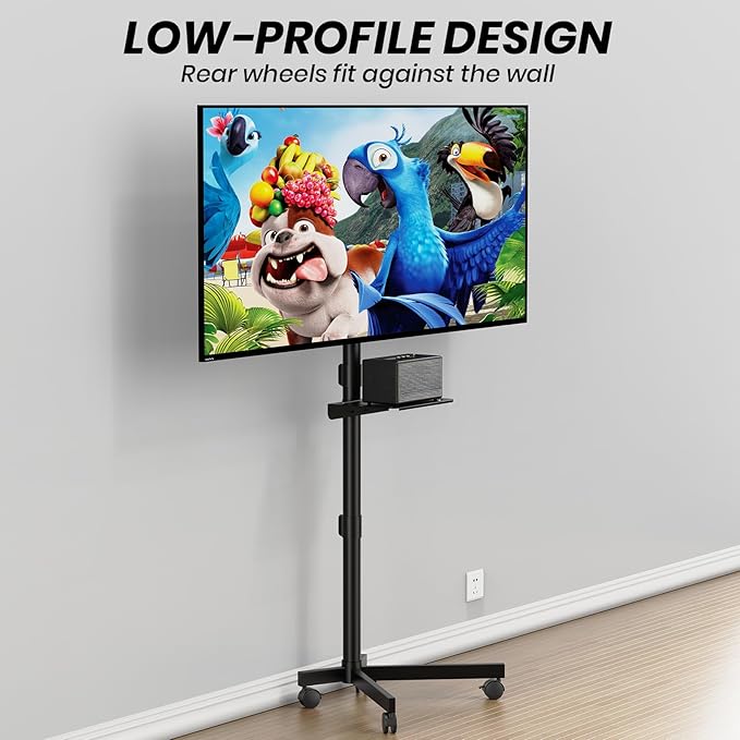 Mobile TV Cart for 23-60 Inch LCD LED OLED Flat Curved Screen TVs