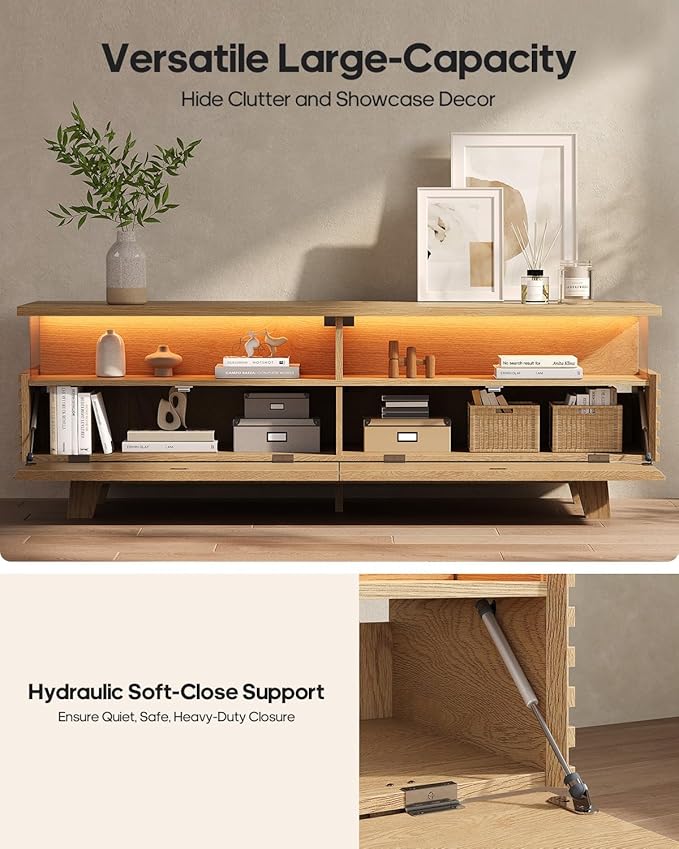 HAUOMS 59" TV Stand for Living Room