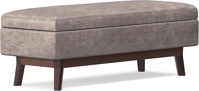 SIMPLIHOME Owen Rectangular Storage Ottoman