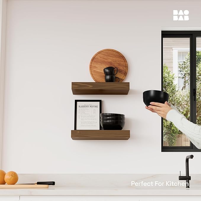 BAOBAB WORKSHOP Solid Wood Floating Shelves