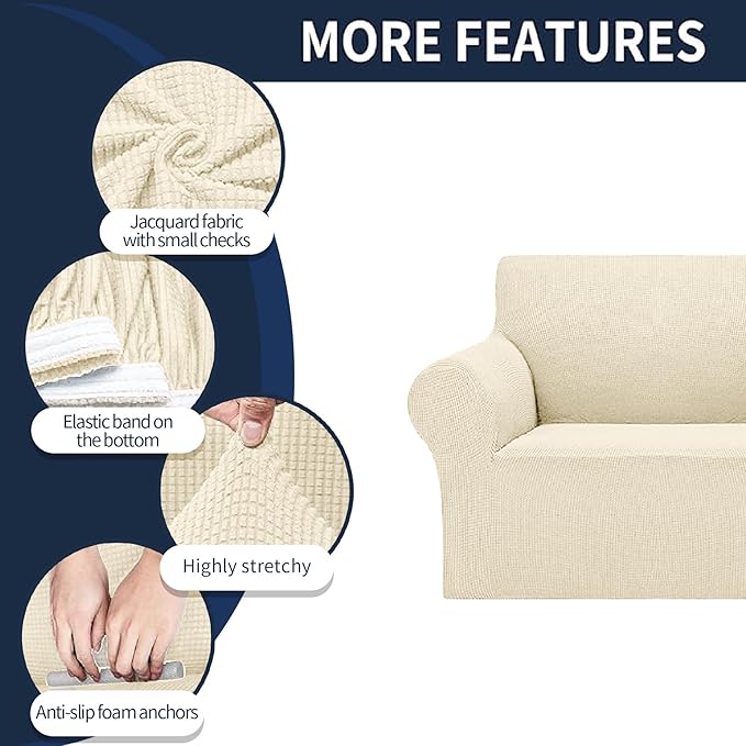 Cupuamon 2026 New Stretch Chair Sofa Slipcovers Couch Cover