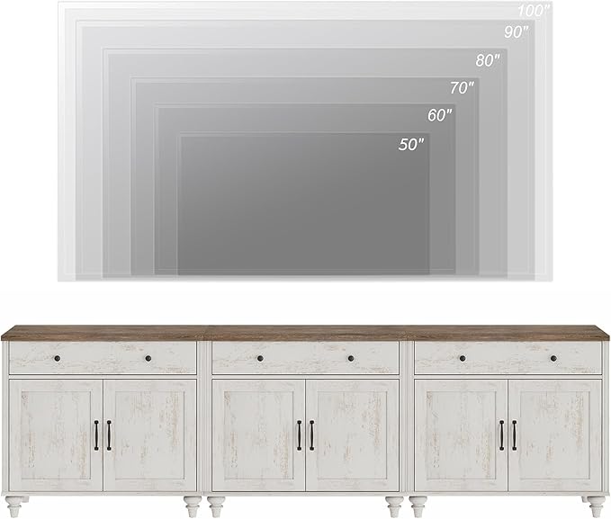 WAMPAT TV Stand for 100 inch TV