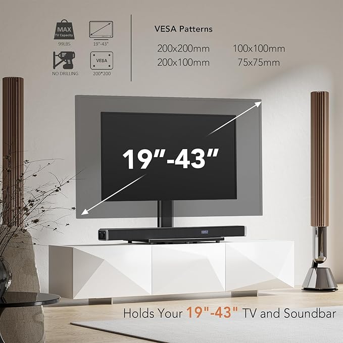 Universal Swivel TV /Table Top TV Stand