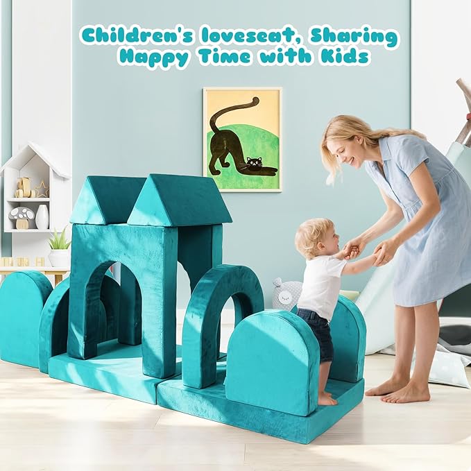 Modular Kids Play Couch for Toddlers 1-3, Toddler Couches That Fold Out
