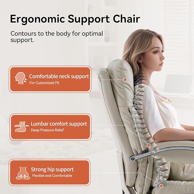 LEAGOO Massage Heated Office Chairs