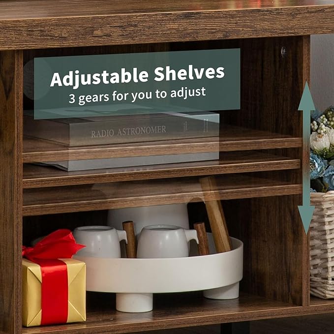 GAZHOME TV Stand for TV up to 65 Inches, TV Cabinet