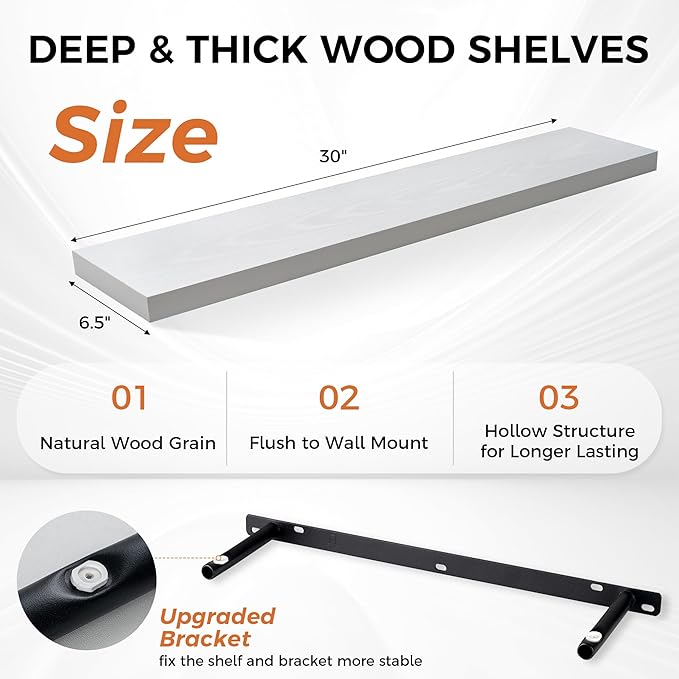 Fun Memories Floating Shelves for Wall, Floating Shelf for Living Room