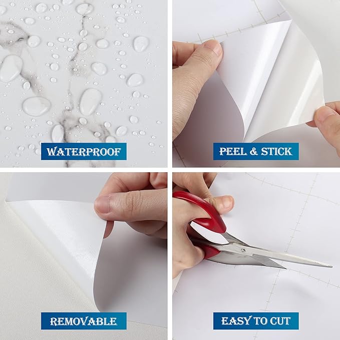 FunStick Matte Marble Contact Paper