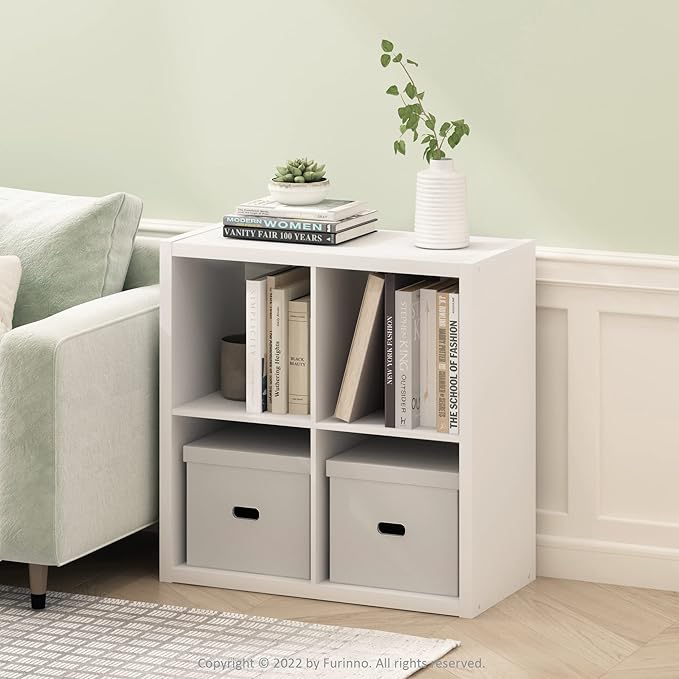 Furinno Cubicle Open Back Decorative Cube Storage Organizer