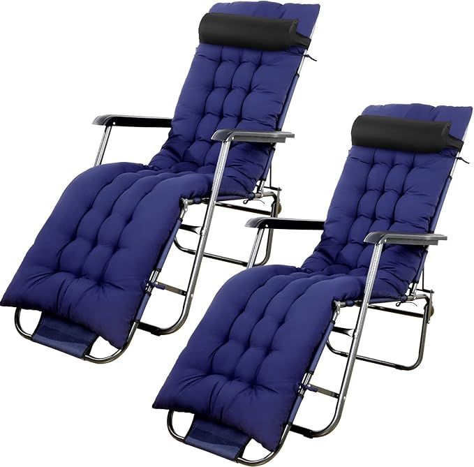67 x 19 Inch Chaise Lounge Cushions Soft Lounge Chair Cushion Gravity Chair