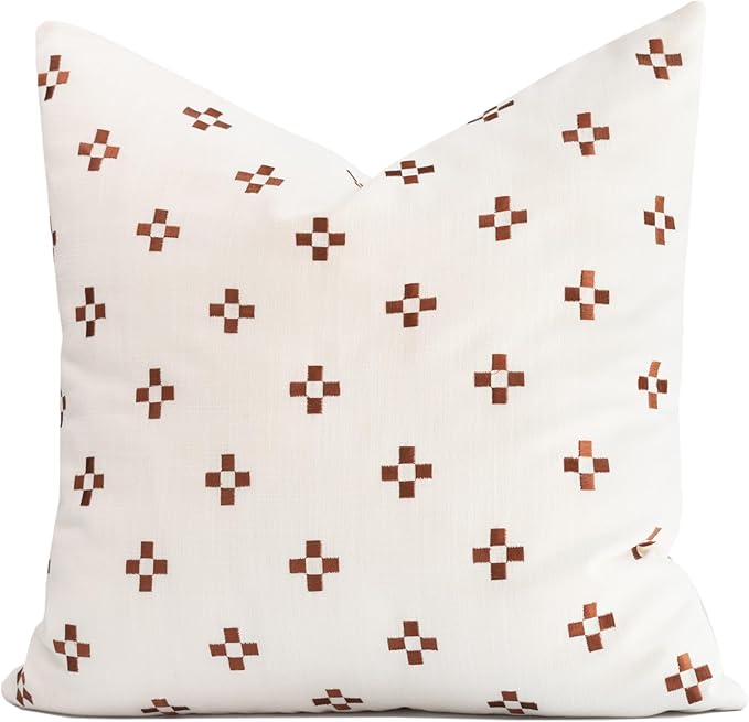 Crumbs Home Modern Farmhouse Fall Linen Indoor Outdoor Throw Pillow Cover Only