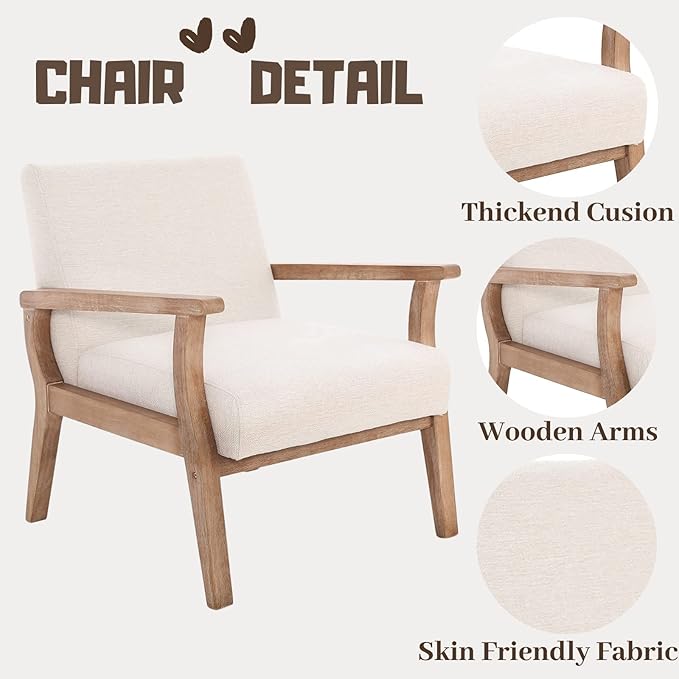 Accent Chair Mid Century Modern Armchair