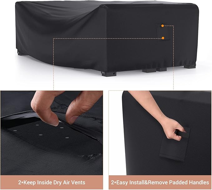 Patio Furniture Set Cover Waterproof, Mrrihand Outdoor Sectional Sofa Set Cover